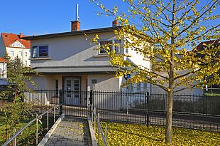 Martini Gemeindehaus Blick von der Kirche